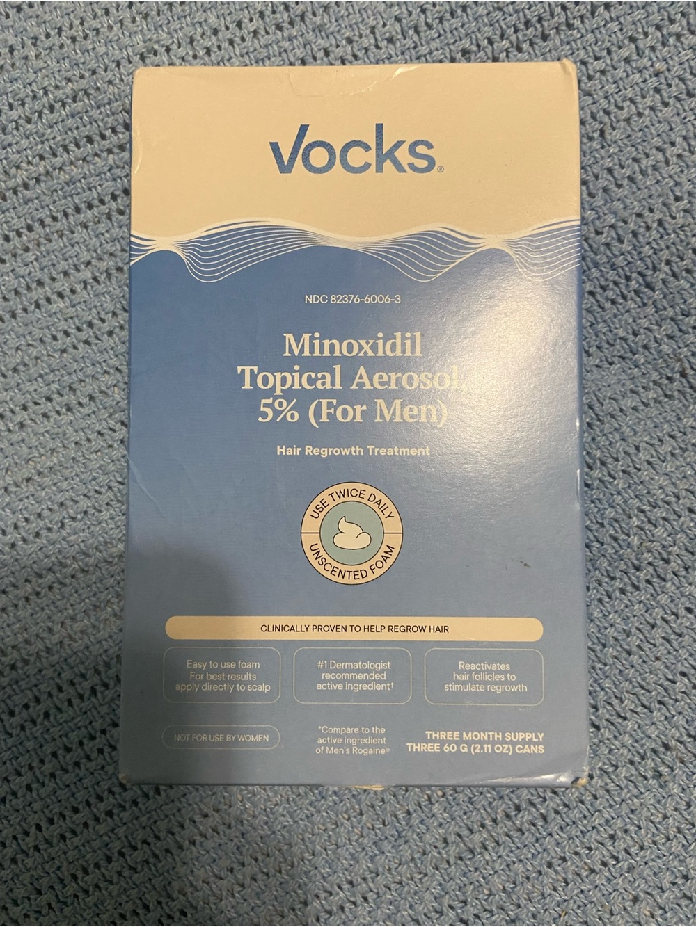 Minoxidil Topical Aerosol 5% Hair Regrowth Treatment - 3 month supply